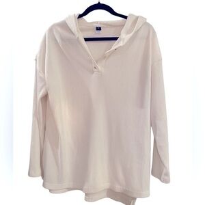 Old navy ribbed hoodie tunic in size Med